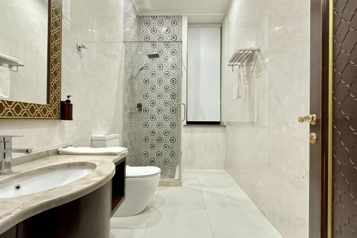 Bathroom | Hair dryer, slippers