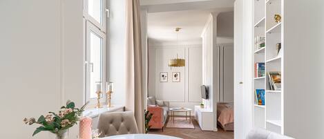 Lägenhet | 1 sovrum, strykjärn/strykbräda, barnsängar och gratis wi-fi