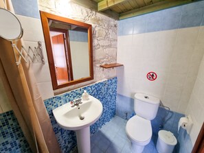 Standard Studio | Bathroom | Shower, towels, toilet paper - Aphrodite's Pool Retreat (Skarinou)