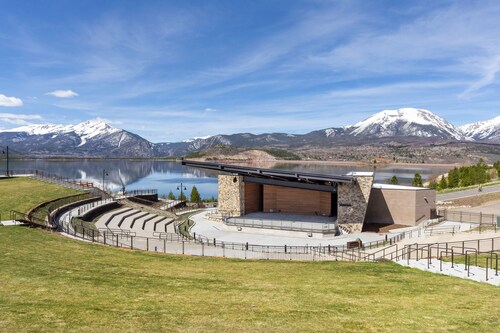 Condo in Dillon Overlooking Amphitheater & Sweeping Mountain & Lake Views!