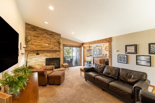 Condo in Dillon Overlooking Amphitheater & Sweeping Mountain & Lake Views!