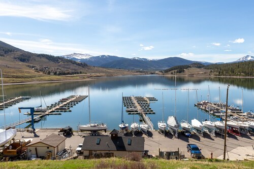 Condo in Dillon Overlooking Amphitheater & Sweeping Mountain & Lake Views!