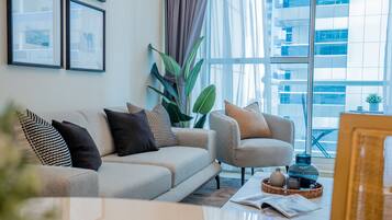 Apartamento standard, 1 quarto | Área de estar