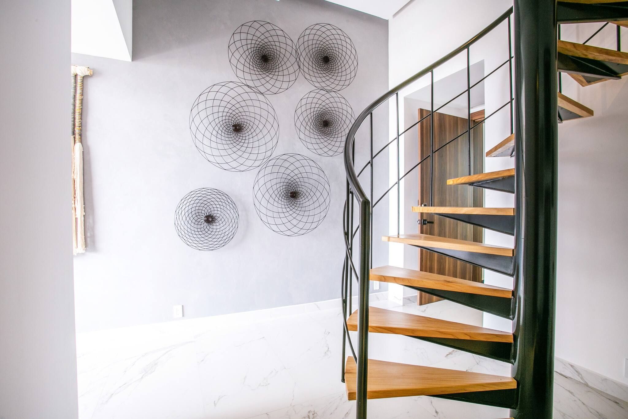 Stairs to go to the master bedroom