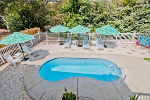 A heated pool - Sol Beach Retreat, Oceanside House in Emerald Isle, NC! (Emerald Isle)