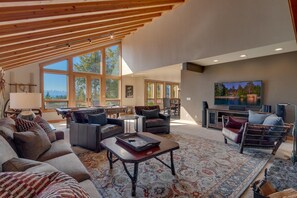 Fireplace, ping pong
