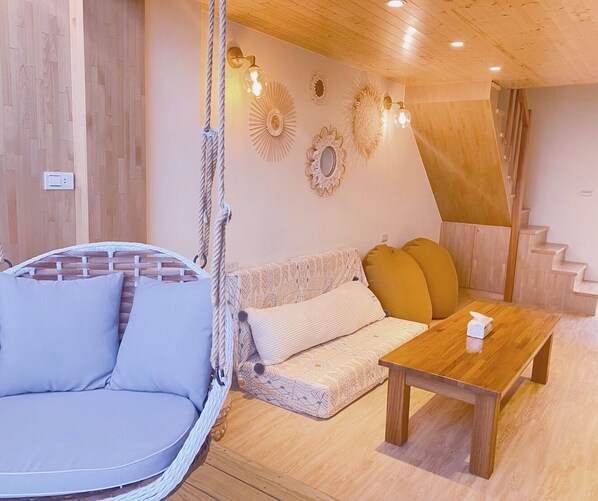 Gallery-mökki, 1 makuuhuone, valtamerinäköala | Italialaiset Frette-lakanat, ylelliset vuodevaatteet, untuvapeitot