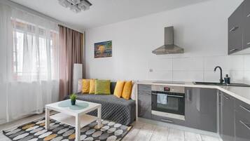 Apartment | 1 Schlafzimmer, Verdunkelungsvorhänge, kostenloses WLAN