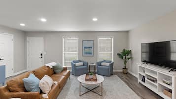 Smart TV, fireplace, offices