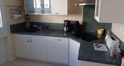 Centre ville et calme. Petite copropriété de 5 logements. A 12 Km de St-Etienne.