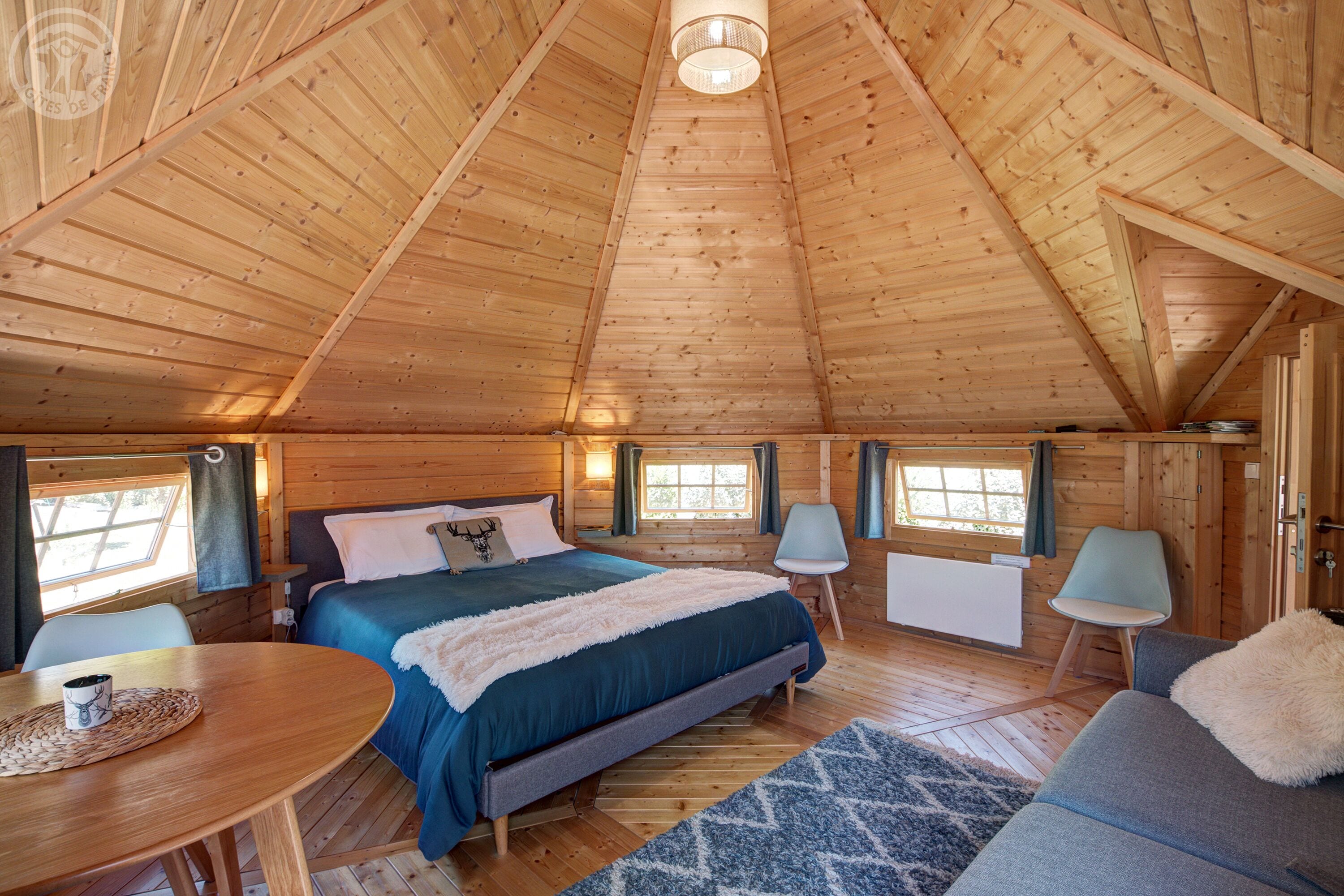 Cabane Familiale, 1 grand lit et 1 canapé-lit, non-fumeur (Laponie)