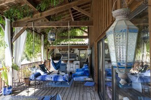 Terrace/patio - L'oustaou Néou - Gîte de L'olivier (LE TEICH)