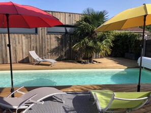 A heated pool