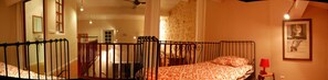 4 bedrooms, iron/ironing board, travel cot, Internet