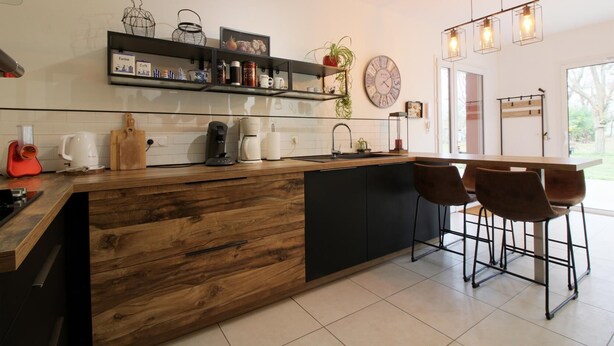 Refrigerador, horno, placa de cocina, lavavajillas