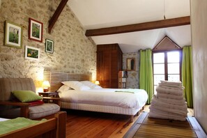 1 chambre, fer et planche à repasser, lit parapluie, accès Internet