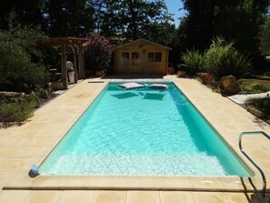 A heated pool