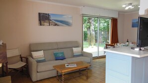 TV, fireplace - Gîte des Ecureuils - Lanton (LANTON)