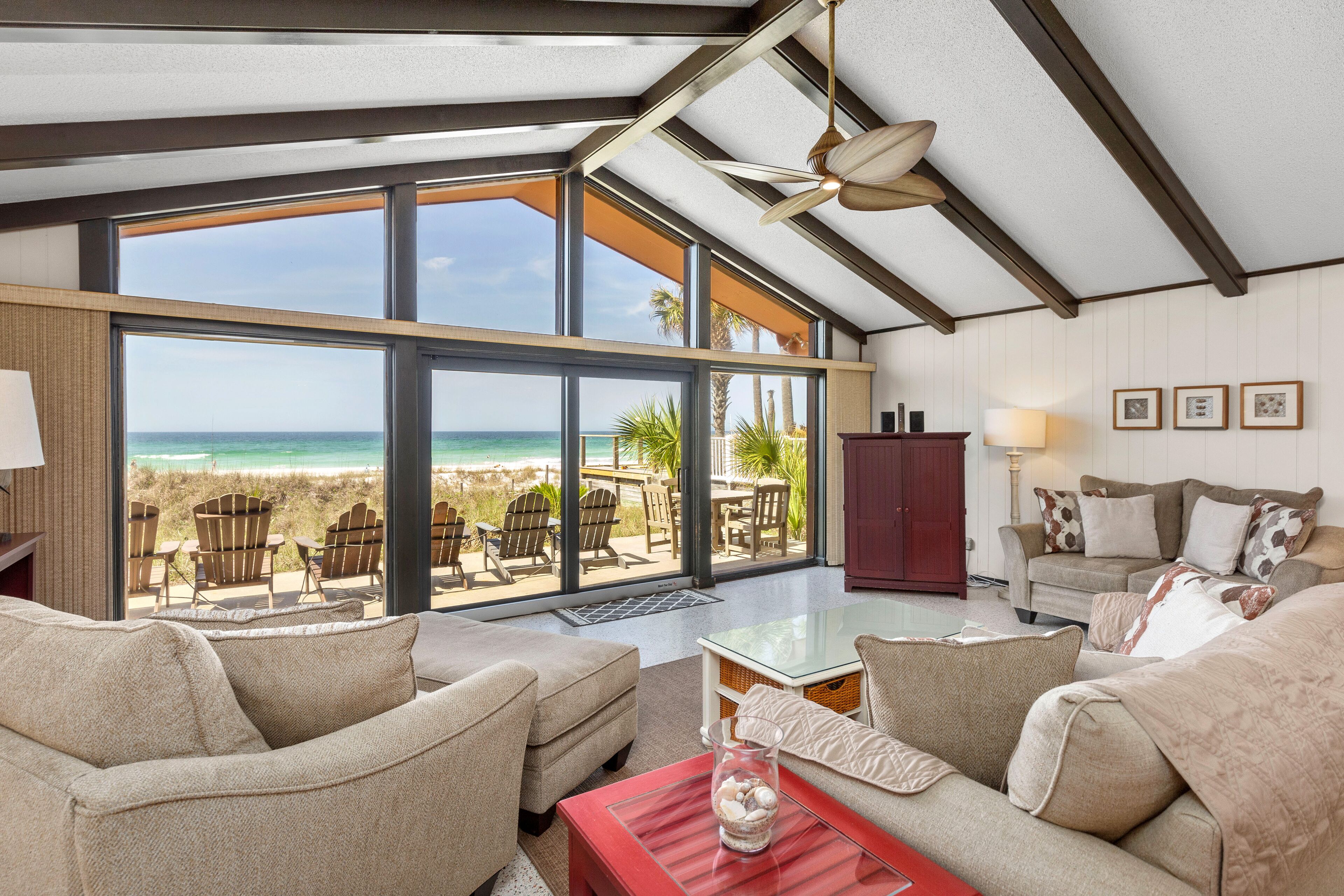 House, Multiple Beds, Patio, Ocean View | Living area | TV