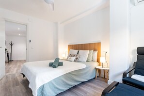 2 makuuhuonetta, silitysrauta/-lauta, ilmainen Wi-Fi, vuodevaatteet