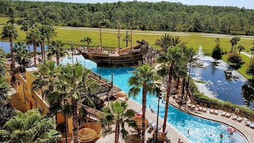 Piscine extérieure, piscine chauffée