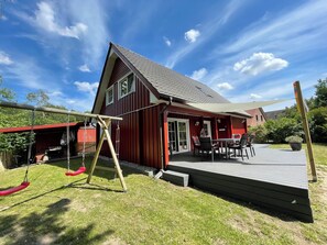 Outdoor dining - Ferienhaus bis 8 Personen mit Sauna, Kinderfreundlich (Pruchten)