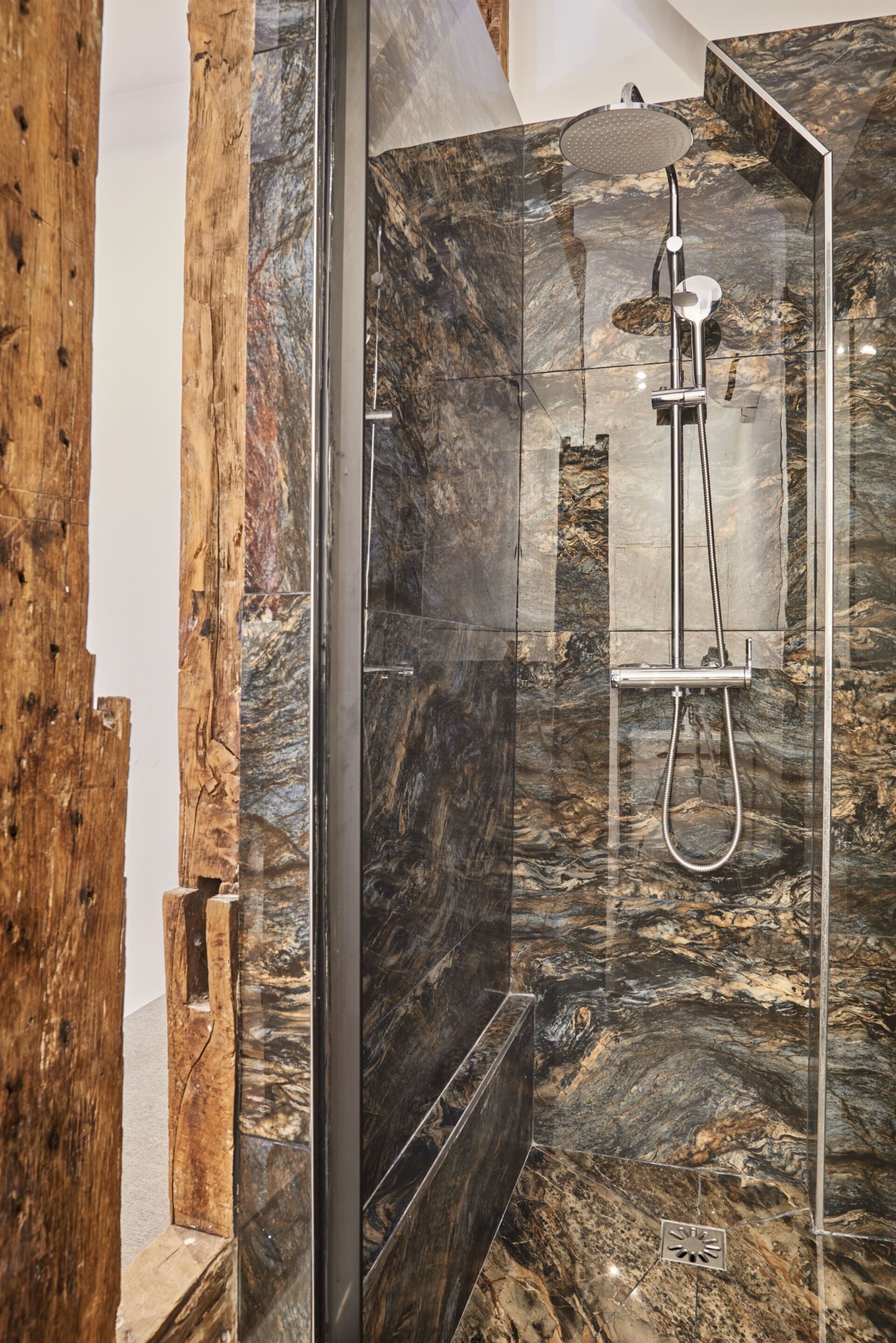 Shower, hair dryer
