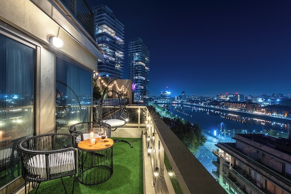 Cobertura panorâmica | Terraço/pátio
