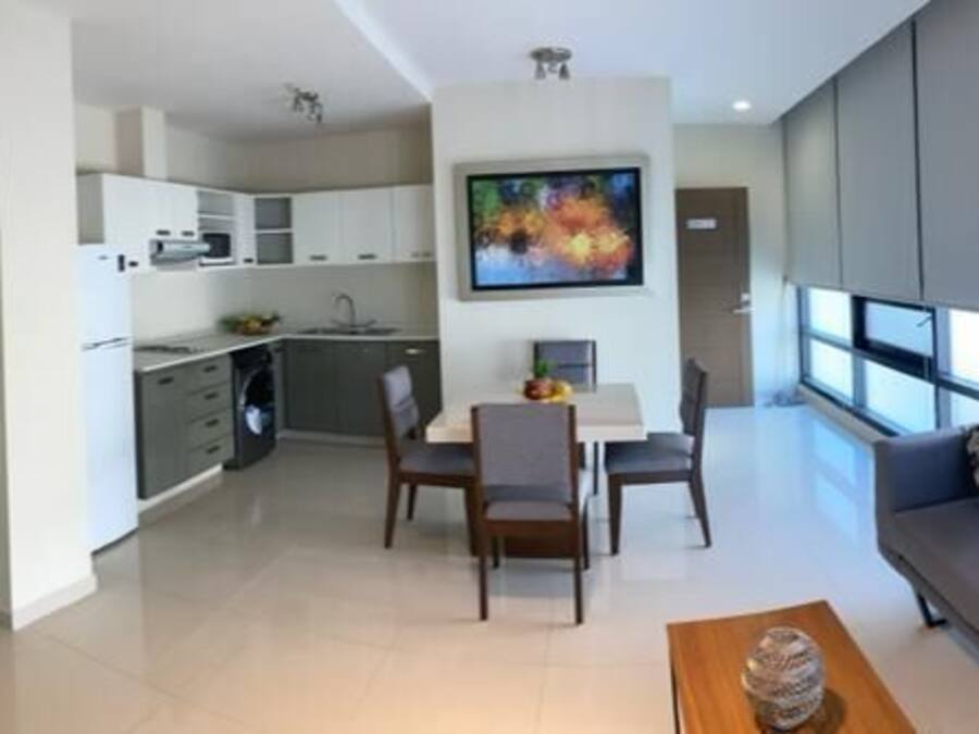 Apartamento executivo | 1 quarto, escrivaninha, Wi-Fi de cortesia