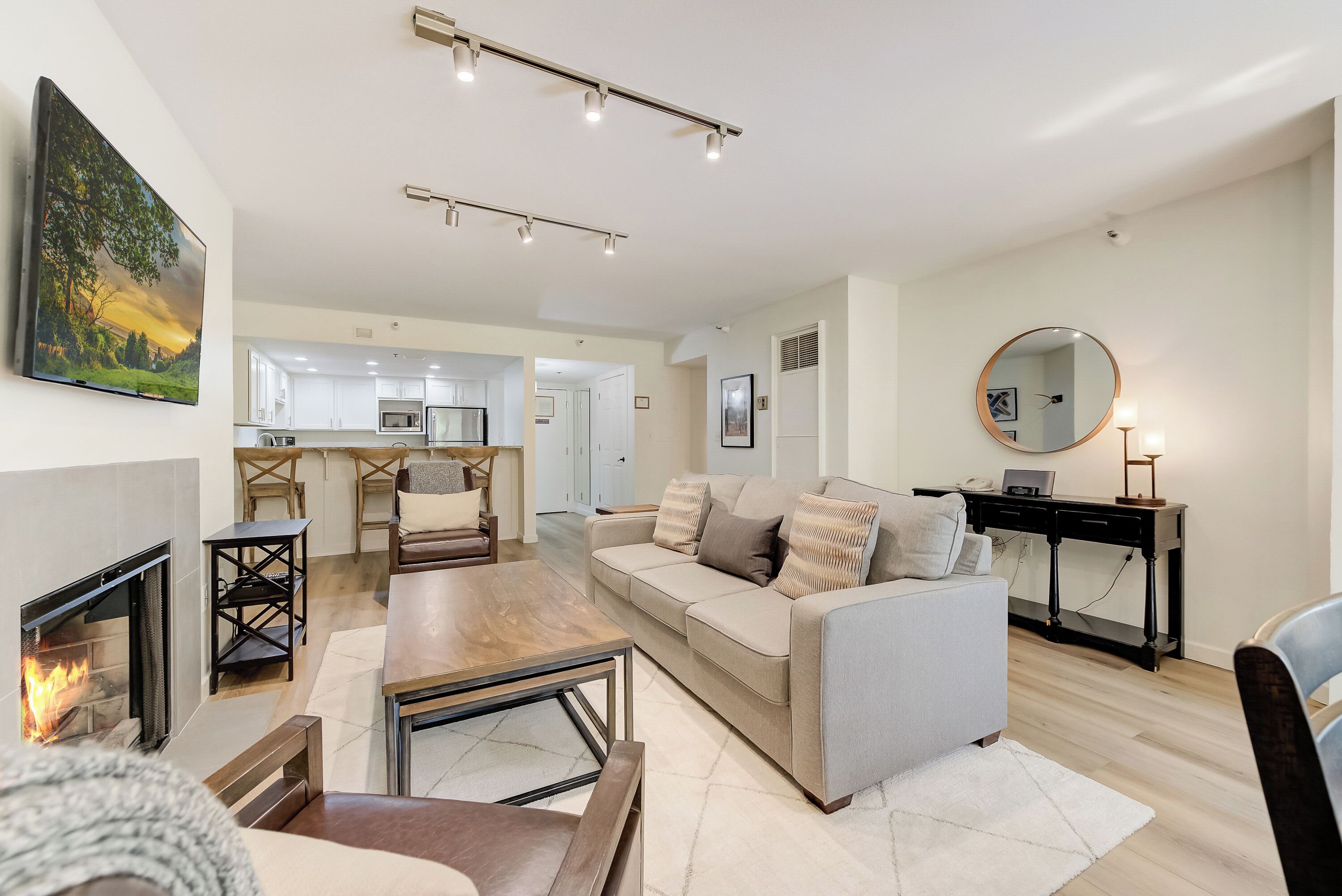 Living Room with Sleeper Sofa