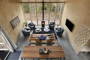 Smart TV, fireplace - Scandinavian Chalet with Sauna in Lutsen - Blue (Lutsen)