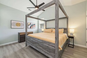 2 bedrooms, iron/ironing board, WiFi, bed sheets