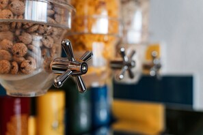 Free daily self-serve breakfast