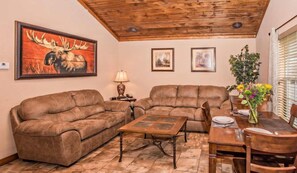 TV, fireplace, DVD player