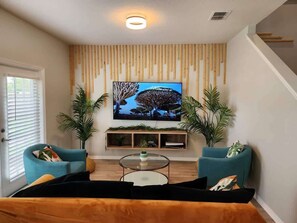 TV, video games, books, offices