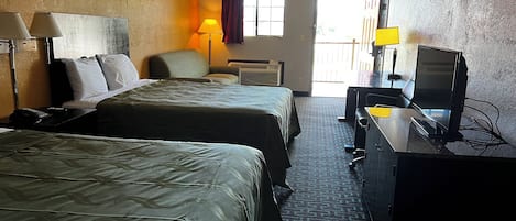 Room, 2 Queen Beds | Iron/ironing board, free WiFi, bed sheets