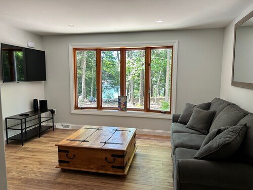 Beautiful waterfront home on Lake Sokokis. Enjoy private dock, kayaks, and canoe