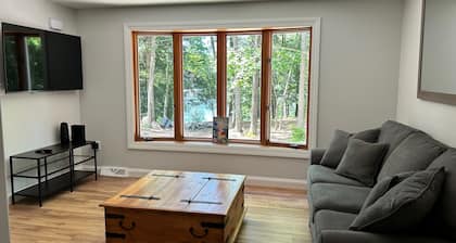 Beautiful waterfront home on Lake Sokokis. Enjoy private dock, kayaks, and canoe