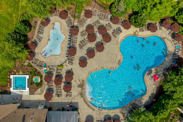 Indoor pool, a heated pool