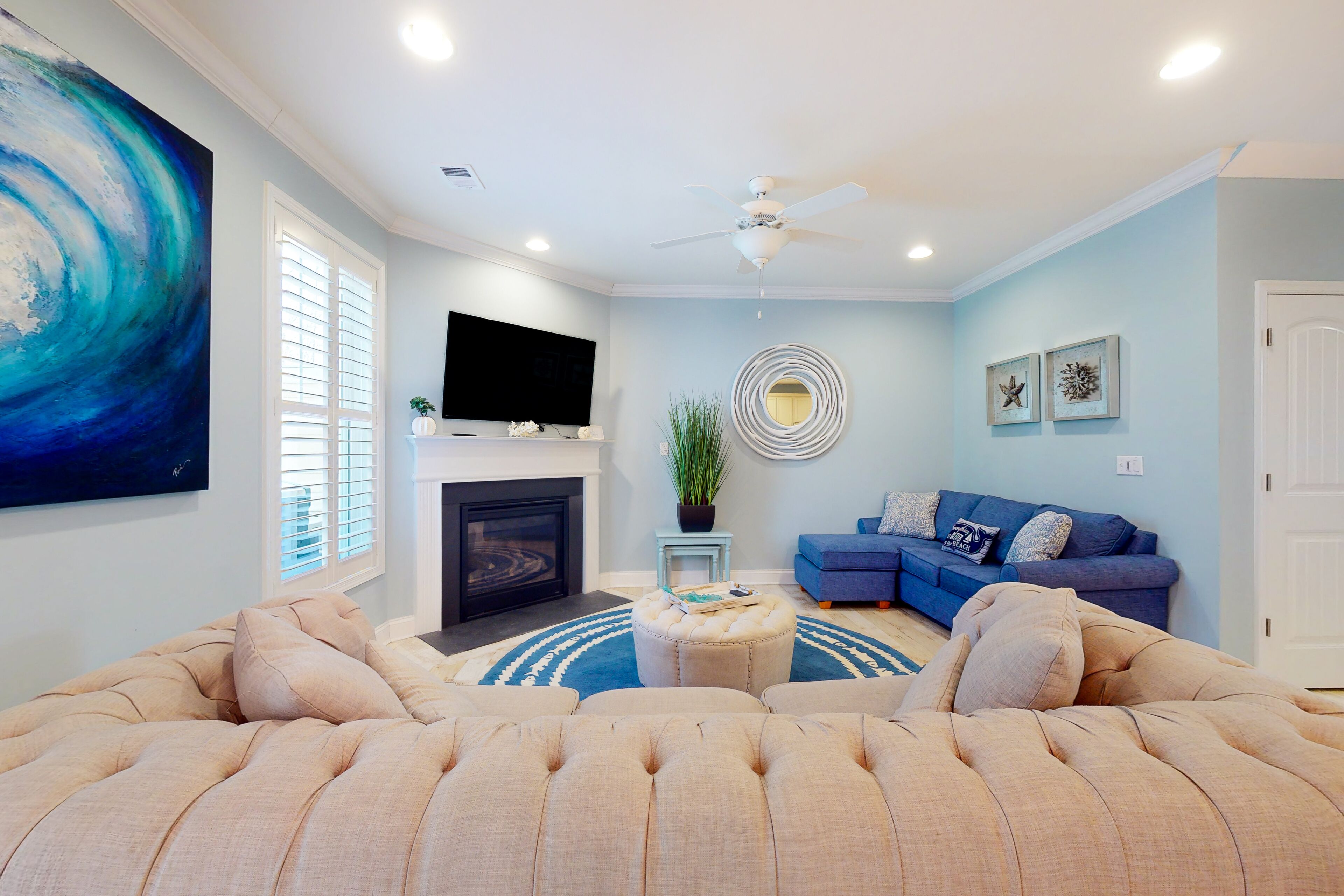 Bayside Resort condo with pools, saunas, athletic courts, on-site golf, and pier