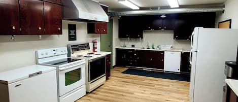 Mini-fridge, microwave, coffee/tea maker