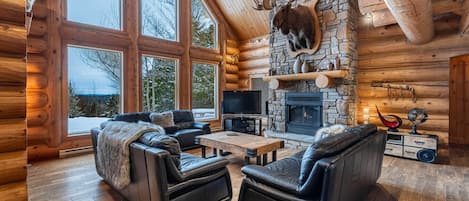 TV, fireplace, stereo
