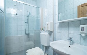 Shower, hair dryer