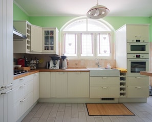 Fridge, microwave, oven, stovetop - VILLA ENNIO PRIVATE SPA VILLA POOL JACUZZI SAUNA-YOGA RETREAT 10 MIN FROM ROME (Ciampino)