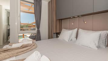 2 dormitorios, cuna de viaje, wifi gratis y ropa de cama