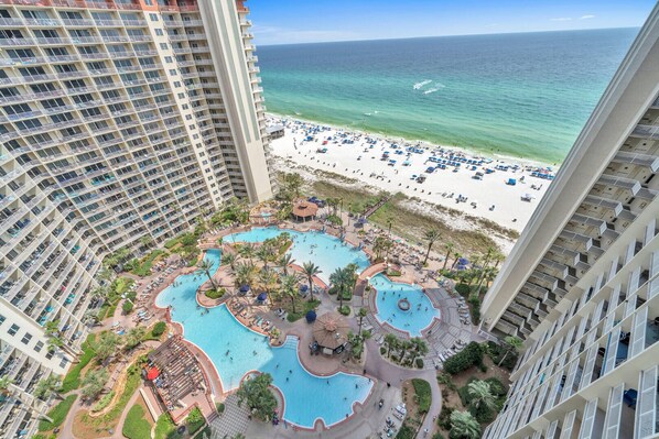 Indoor pool, outdoor pool - Shores of the Panama #1811 (Panama City Beach)