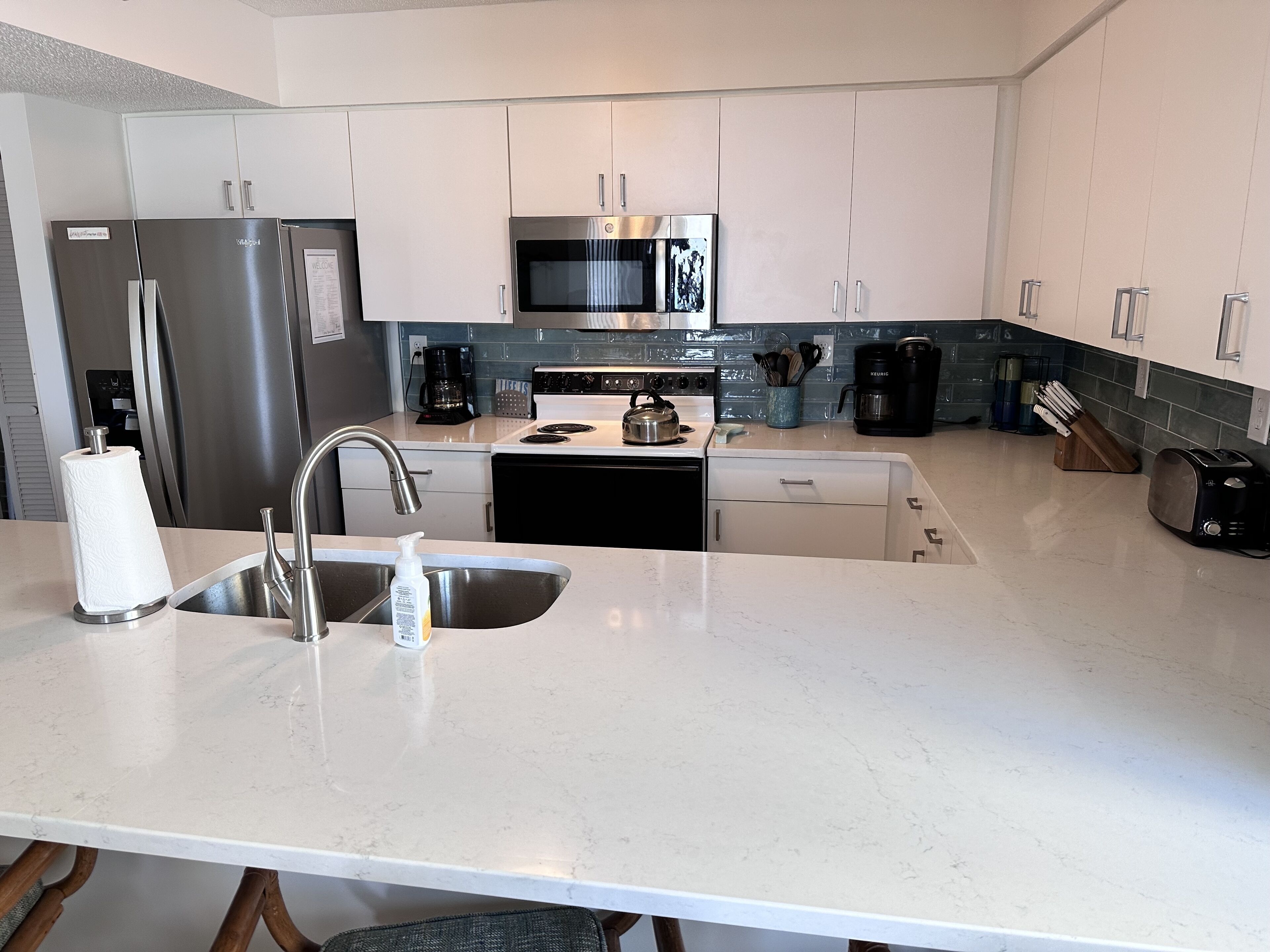 Spacious Oceanfront Condo with 4br/3full baths which comfortable accommodates 8!