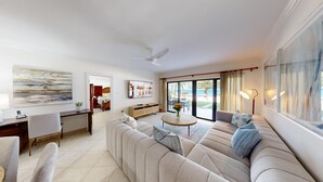 TV, DVD player, table tennis, books - Oceanfront Luxury, Spectacular 7 Mile Beach – Grd Floor|The Islands Club #24 (Grand Cayman)