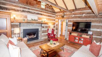 TV, fireplace, DVD player