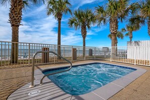 A heated pool